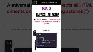 CSS Selectors 101: Boost Your Coding Efficiency Now! #css #selector #coding