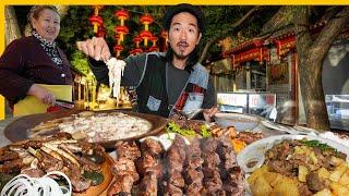 Halal Chinese Muslim Street Food in Kyrgyzstan  Karakol Dungan Market + Exotic Homemade Food