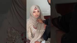 Hijab tutorial‍️ #Muslimbride#hijabtutorial #weddinglook #shorts#trending