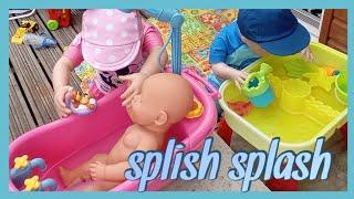 Water Fun Outside Reborn Toddlers #watersounds