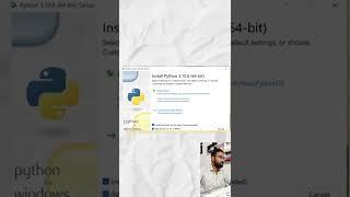 How to Install Python on Windows 11? Install Python #shorts