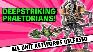 NECRONS 10TH EDITION UNIT KEYWORDS RELEASED! 10TH EDITION WARHAMMER 40K