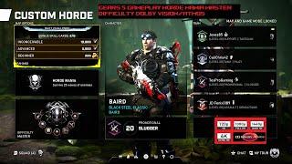 GEARS 5 HORDE MANIA 25 WAVES MASTER DIFFICULTY CHARACTER  BAIRD