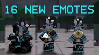 ALL 16 NEW EMOTES | TSB