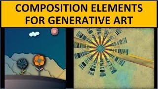 Composition Elements for Generative Art - p5.js creative coding, art composition