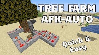 EASY AFK Tree Farm - Simple Minecraft Auto Tree Farm