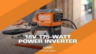 RIDGID Power Tools- 18V 175-Watt Power Inverter AC86097