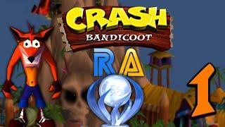 HORA DE PEGAR OS RETRO ACHIEVEMENTS DO CLÁSSICO DO PS1! | Crash Bandicoot 1 [PARTE 1]