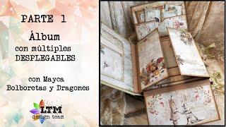 Tutorial Scrapbooking - Album multi-desplegables INTERIOR DEL ALBUM (Parte 1)