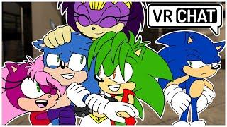 Sonic's Family Meet Movie Sonic! (VR Chat)