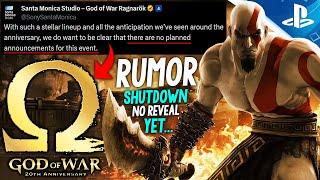 BIG PS5 Remaster Collection Rumor UPDATE - God of War 20th Anniversary Event Reveal SHUTDOWN