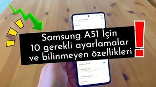 Samsung Galaxy A51 için İlk 10 ayarları. Bilinmeyen özellikleri ve gizli ayarlar