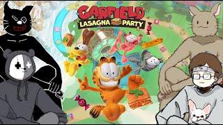 【4人実況】海外で圧倒的に好評な友情破壊パーティゲーム『Garfield Lasagna Party』