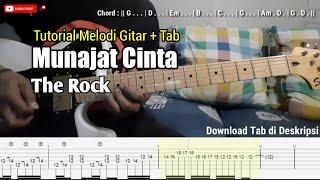 Munajat Cinta-The Rock | Tutorial Solo Gitar + Tablature