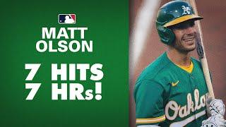 Athletics Matt Olson only hits HOME RUNS! Last 7 hits are all HRs!