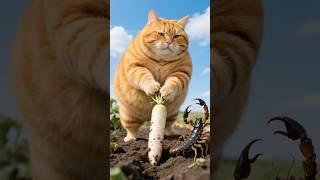 Today I got sick bc I got beaten by a scorpion  #stevenorangecat #cat #funny #catsofyoutube