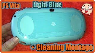 Unpacking Japanese Light Blue PS Vita Slim  + Cleaning Montage