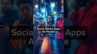 Social Media Apps As People #socialmedia #apps #phone #online #social #media #ai