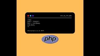 PHP Strings - Convert string to integer