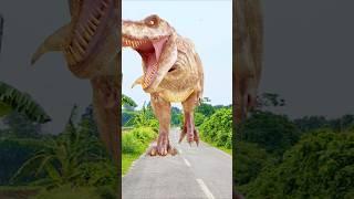Dinosaurs ATTACKED My Camera!  (Caught on Video #foryou #shortvideo #dinosaur