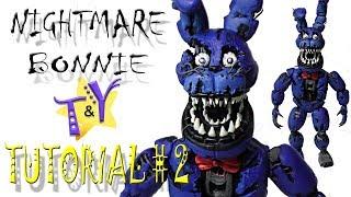 Как слепить Кошмарного Бонни ФНАФ 4 из пластилина Туториал 2 Nightmare Bonnie FNAF 4 Tutorial 2