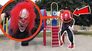 when you see this GIANT Killer Clown do not approach him! RUN away FAST! (Crouchy the Clown)