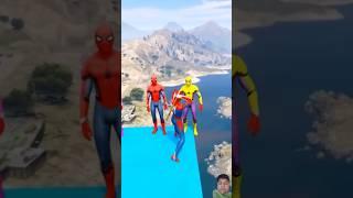 GTA 5 Epic Ragdolls | Spider-Man Jumps Fails #gta5 #shorts