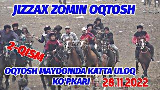 2-QISM JIZZAX ZOMIN OQTOSH MAYDONIDA KATTA ULOQ KO'PKARI 28.11.2022 @Xiloliddin_Tv