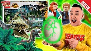 НОВЫЙ LEGO МИР ЮРСКОГО ПЕРИОДА - ПАПА РОБ И ДИНОЗАВРЫ - СБОРКА ЛАБОРАТОРИИ JURASSIC WORLD - ЧАСТЬ 2!