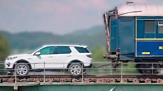 Land Rover Discovery Pulls 100-Ton Train!