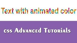 Text With Animated Color using css animation | CSS Advanced Tutorials | csPoint