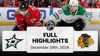 NHL Highlights | Stars vs. Blackhawks | December 29, 2024