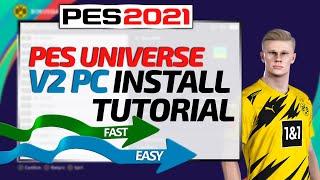 [TTB] PES 2021 PES Universe V2 PC Option File Install Tutorial - The Quickest Way to Install!