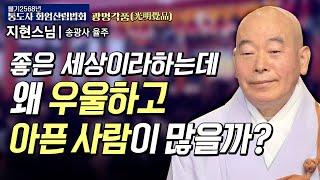 요즘 사람들 우울증 걸리는 이유 | 송광사 율주 지현스님#통도사화엄산림법회 8회 #광명각품