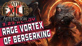 [3.23]RAGE VORTEX OF BERSERKING BERSERKER Path of Exile Build Guide