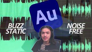 How to Remove Buzzing and Static Noise From Microphone using Adobe Audition