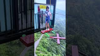Bungee Jumping With Rope In Beautiful Place:Asmr Bungee Jumping#travel#funny#bungee