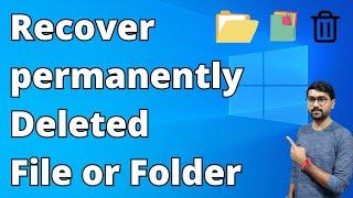 How to Recover Deleted Files And Folders From PC Windows 10/11/7 for free without software in PC