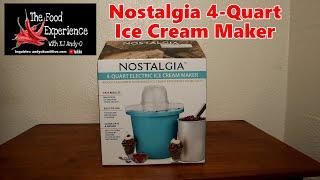 Nostalgia 4 Quart Ice Cream Maker Review and First Use