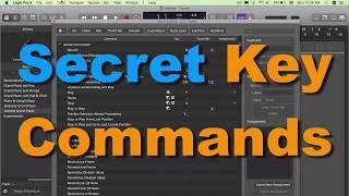 Secret Key Commands | Logic Pro X