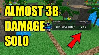ALMOST 3 BILLION DAMAGE SOLO + MATERIAL GRINDING | All Star Tower Defense