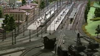 Model Railway Layout in HO scale with High Speed Trains from Germany