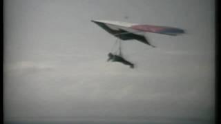 Hang gliding Rhossili Wales early super 8 film hiway super scorpion john stokes