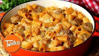Cheesy Swedish Meatball Pasta Bake Recipe | Twisted