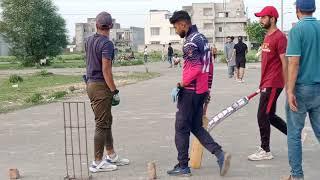 Hamdan//Faizi VS Sheri Bahria..Challenge Single-Wicket..#Tapeballcricket