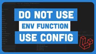 Do not use ENV variable in laravel, use config | Urdu & Hindi