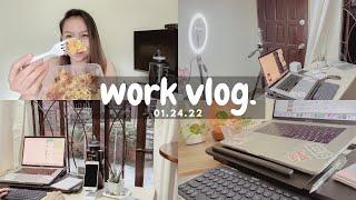 WORK VLOG: How I work with multiple clients in one day | Where I got my Freelance Clients [CC Eng]