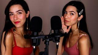 ASMR Twin Closeup Whisper to You (English + French)