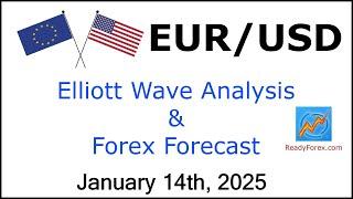 EUR USD Elliott Wave Analysis | Forex Forecast | January 14, 2025 | EURUSD Analysis Today