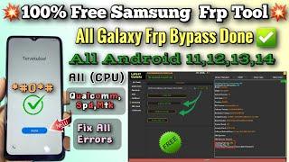 100% Free Frp ToolAll Samsung Frp bypass /All Galaxy Frp Unlock All Android 11,12,13,14 Done 2024